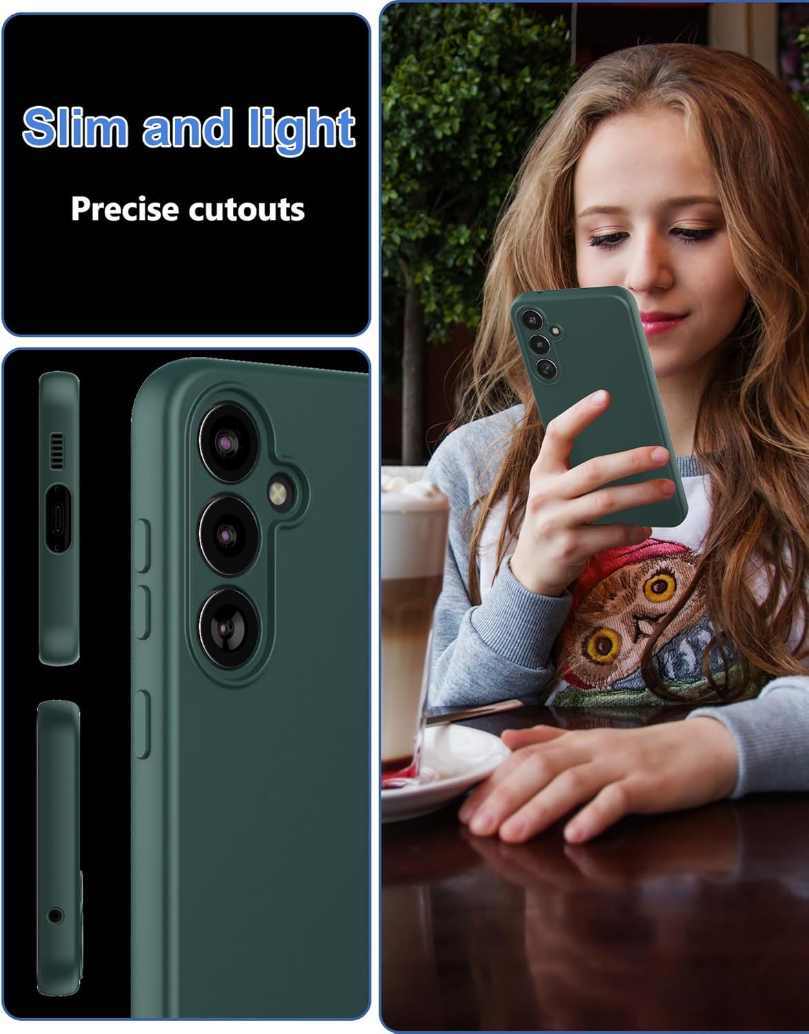 Thin Phone Case for Samsung Galaxy S23 FE (6.4-inch) with Camera Protection, Soft Interior Slim Flexible TPU Back Cover
