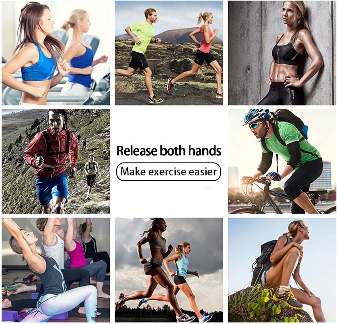 Running Phone Armband for Men Women,Universal Arm Bands for Phones Below 8 Inches,Waterproof Cell Phone Armband for Hiking,Running,Cycling,Climbing(Black XL)