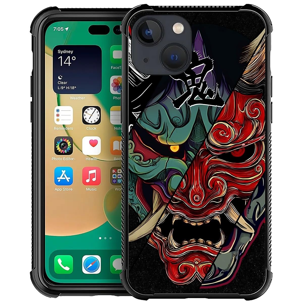 Deaorew For Iphone 14 Case | Classic Slim Cover Design | Japanese Samurai