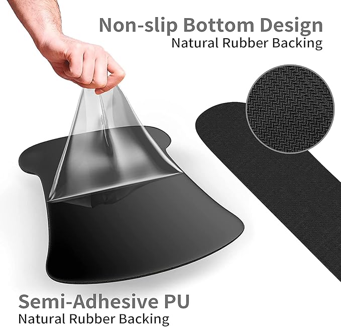 Black Mouse Pad with Stitched Edge Non-Slip Rubber Base African American Wall Art Black Woman Queen PatternOffice Accessories Desk Decor for Computers Mouse Pad and Keyboard Wrist Guard Set