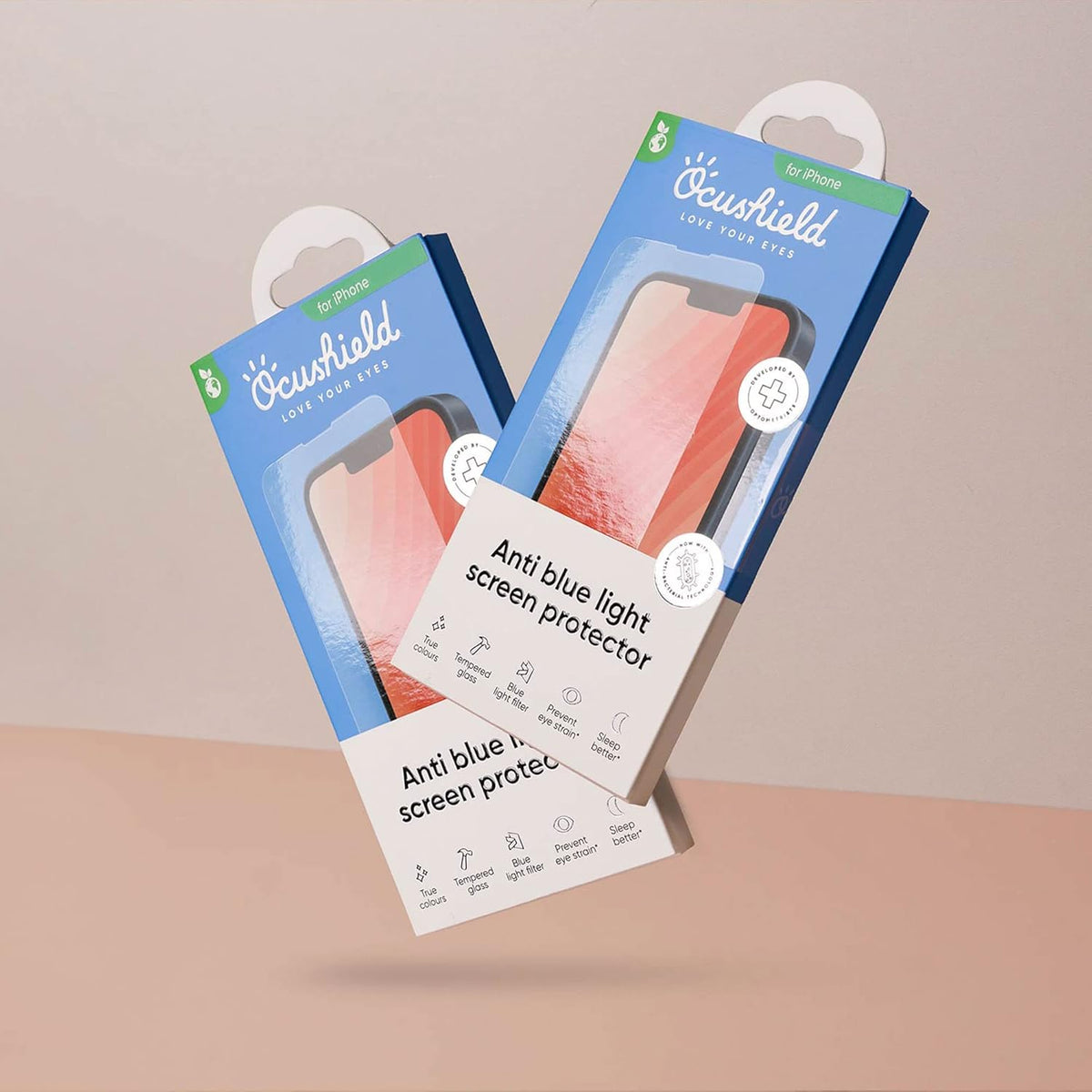 Ocushield Anti Blue Light Tempered Glass Screen Protector for iPhone 7 Plus | iPhone 8 Plus, Protect Your Eyes