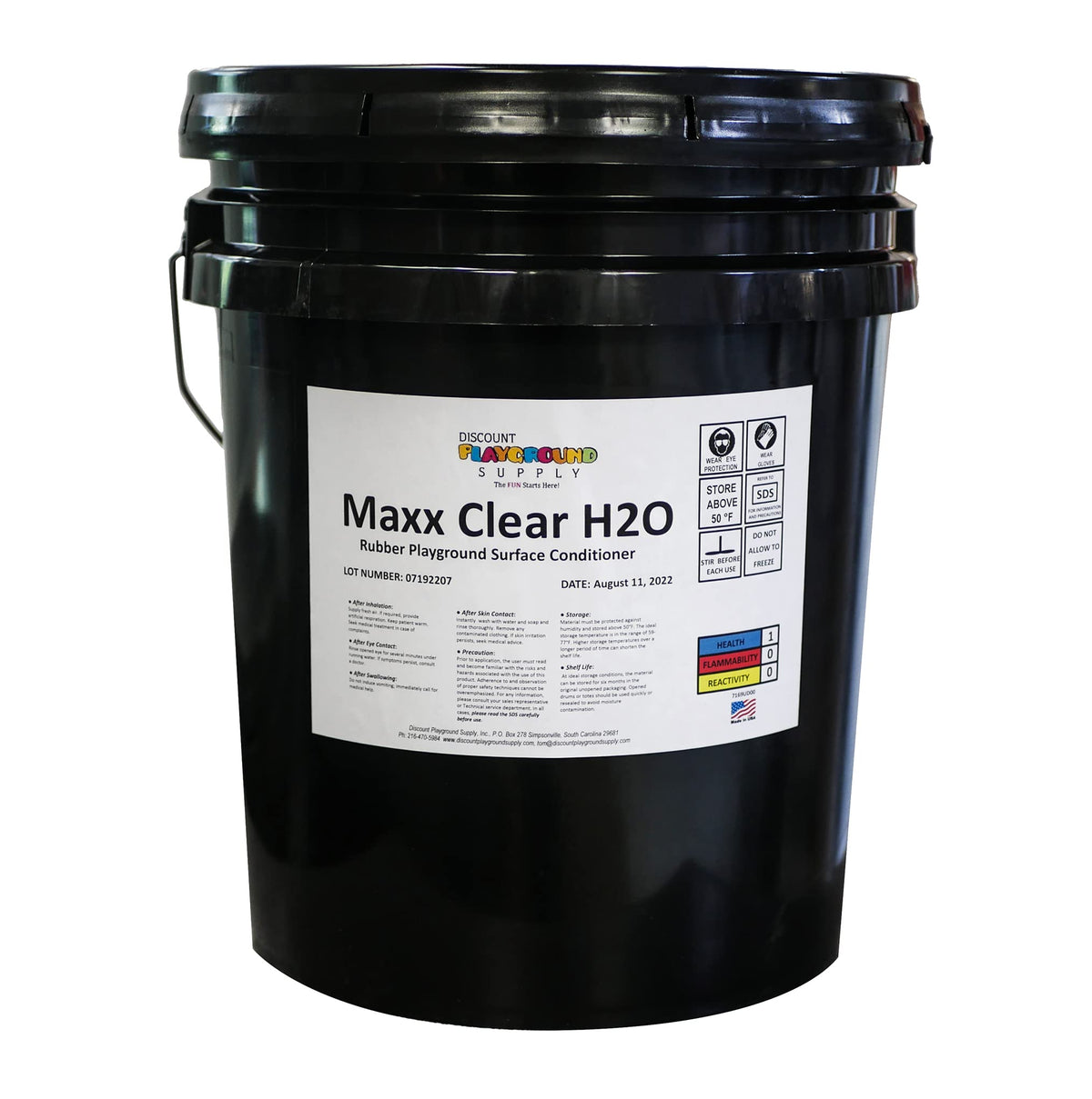 Maxx Clear H2O Surface Conditioner for Playground or Running Track Poured-in-Place Rubber Surface Maintenance