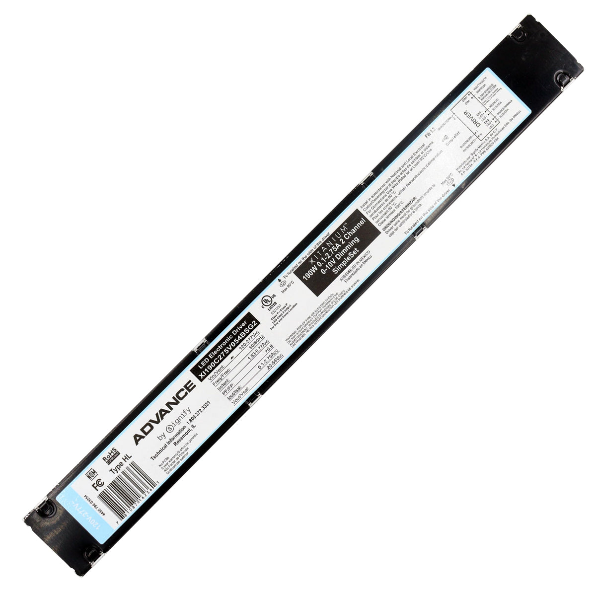 Xi190C275V054Bsg2 Advance Led Driver