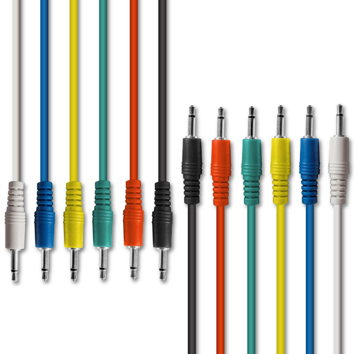 Axcessables 1/8 Inch (3.5Mm) Ts Unbalanced Mono Patch Cables | Modular Synth Cords | Ts Audio Cables | Eurorack Synthesizer, Mul