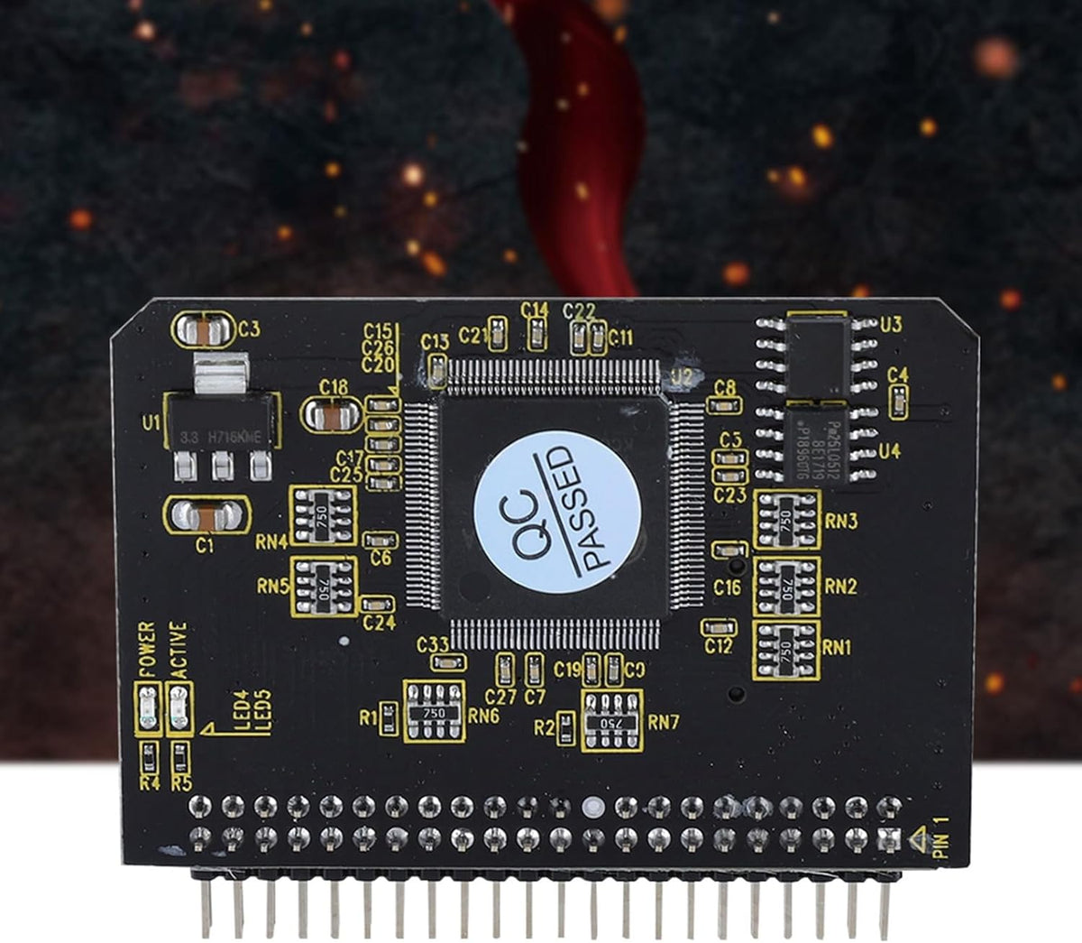 FOSA to IDE Adapter with Two Main Control Chips, SD Card Socket, TF Memory Card to IDE 44Pin Adapter