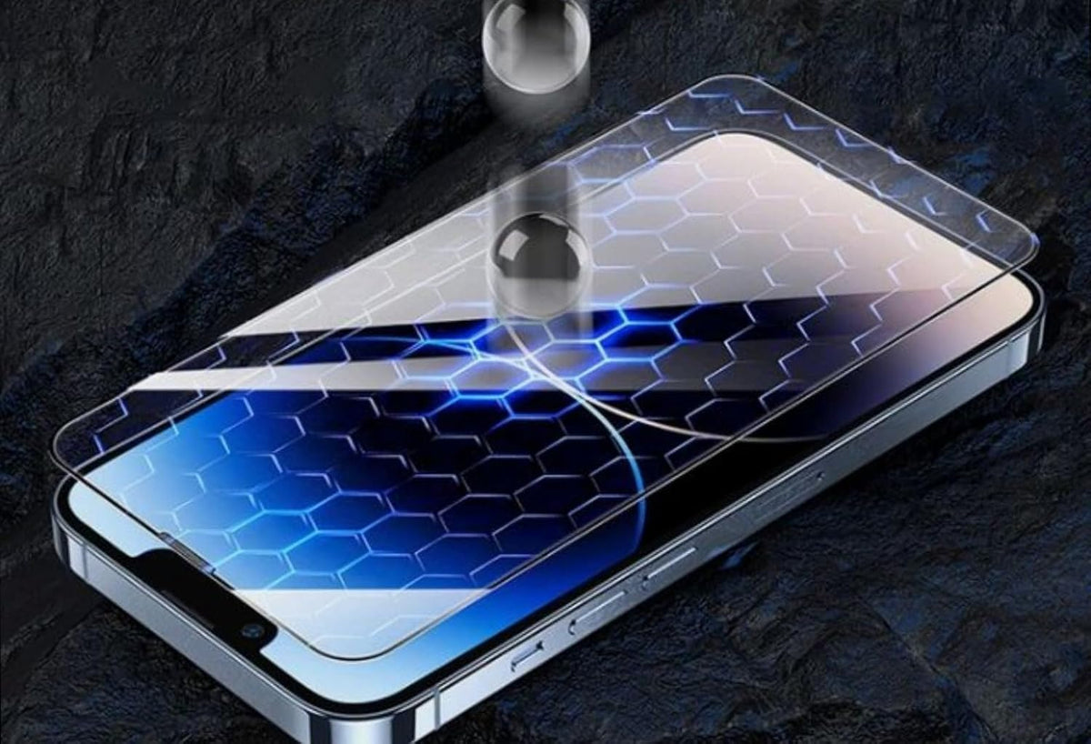 #M4U HD Clear Tempered Glass Screen Protector for iPhone 15
