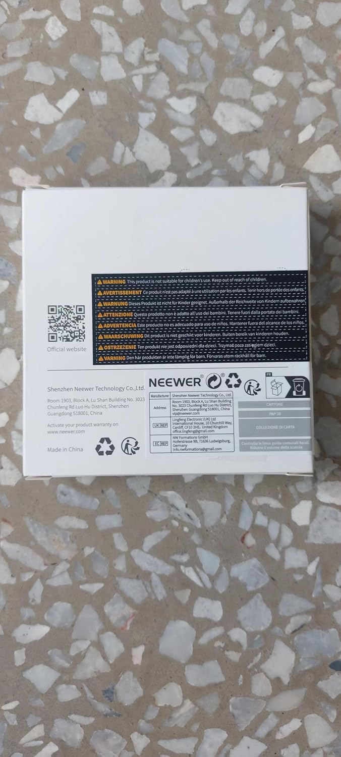 NEEWER 37mm HD Variable ND Filter - ND2-ND32 (1-5 Stops), Optical Glass, 30 Layer Nano Coated, Ultra Slim Frame