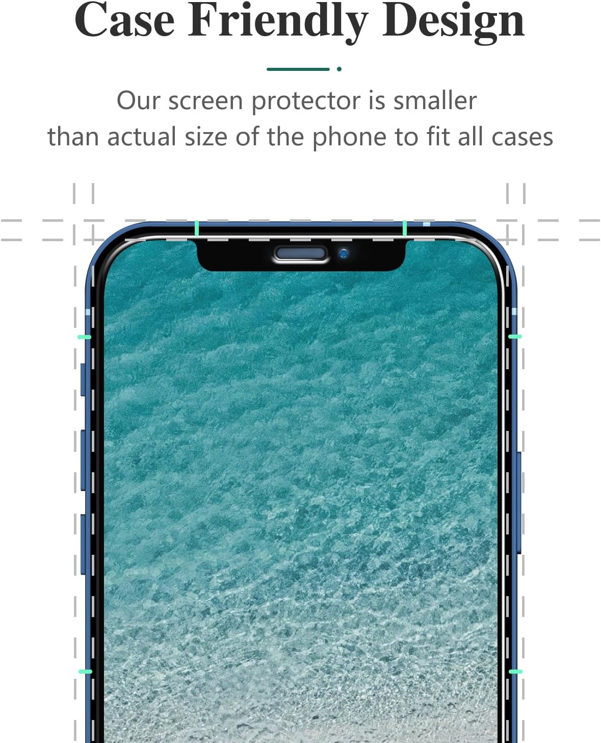 Pokolan (3-Pack) Tempered Glass Screen Protector for iPhone 12 / iPhone 12 Pro 2020 (6.1 inch), 9H Hardness, Bubble Free
