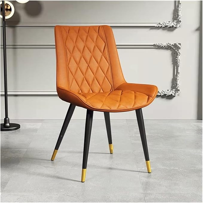 Adjustable Office Computer Chair with Armrest Leather Dining Chairs Living Room Household Stool Foot Backrest Dining Chair(Green-Black)