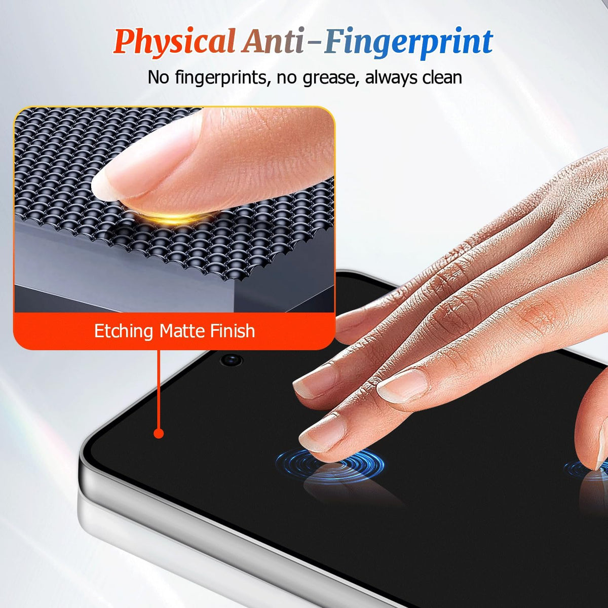 2 Pack Galaxy S22+/S23 Plus Matte Anti spy Privacy Screen Protector, 9H Tempered Glass,Anti-Glare Anti-Scratch, Smooth and Responsive Absolute,No Bubbles,High Definition Clear,With Installation Frame