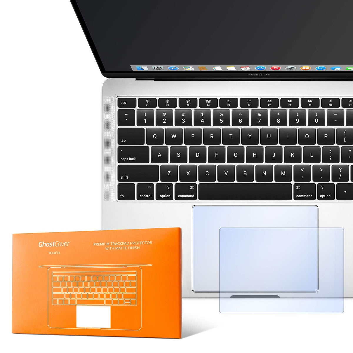 Ghostcover Touch Premium Trackpad Protector Film With Matte Finish Compatible With Macbook Pro 14, 2026 2025 2024 2023 2021, M5