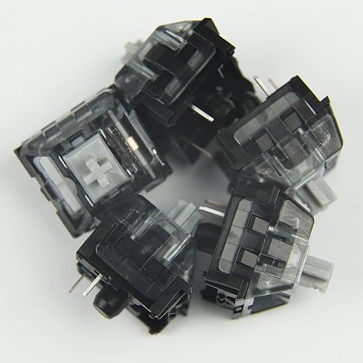 70 PCS Kailh Super Speed Silver MX SMD 3 Pin RGB Switches for Backlit Mechanical Gaming Keyboard (Super Speed Silver)