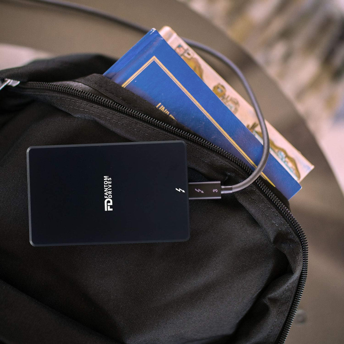 Fantom Drives Extreme 2TB External SSD - 2800MB/s, Thunderbolt 3 and 4, USB Type-C, Aluminum, 3D NAND TLC, TB3X-2300N2TB