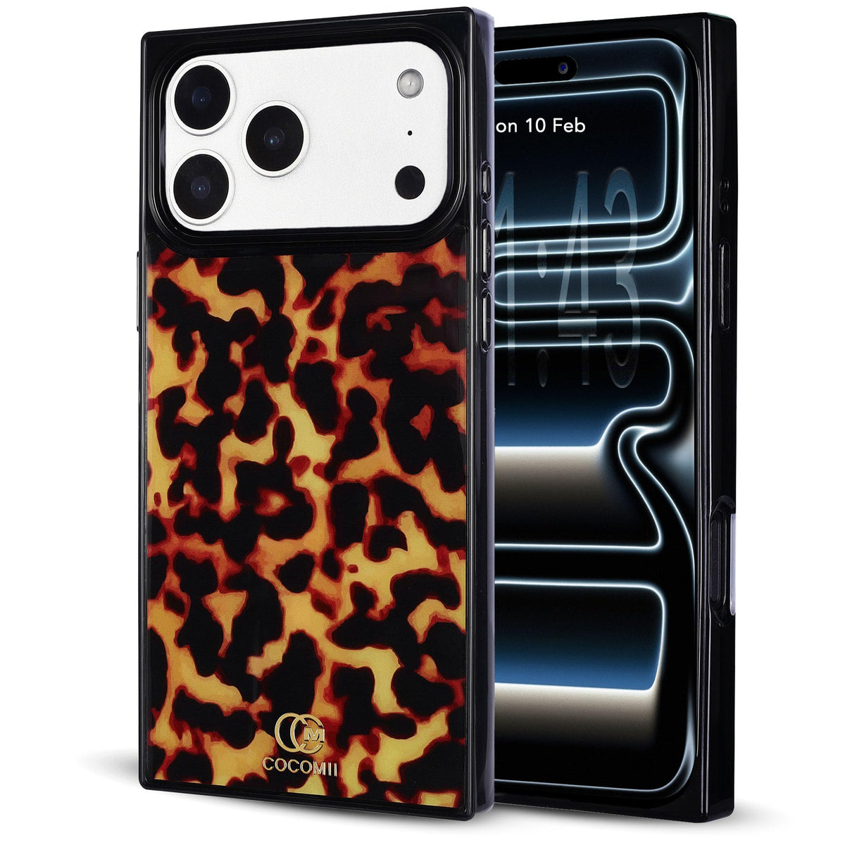 Cocomii Rectangle Case For Iphone 17 Pro Max, Compatible With Magsafe, Amber Tortoiseshell