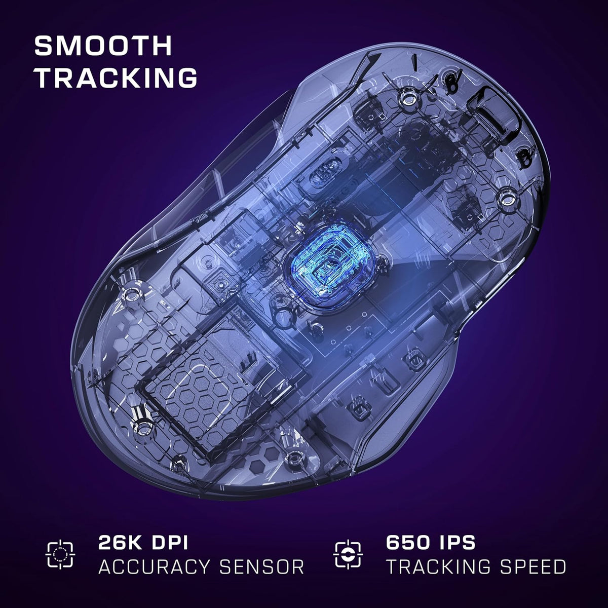 Turtle Beach Kone II Air – Wireless Ergonomic RGB Gaming Mouse, 350-Hr Battery, 26K DPI Optical Sensor, 100M Click Optical Switches, 21 Customizable Inputs, 4D Free-Spin Scroll Wheel – Arctic White