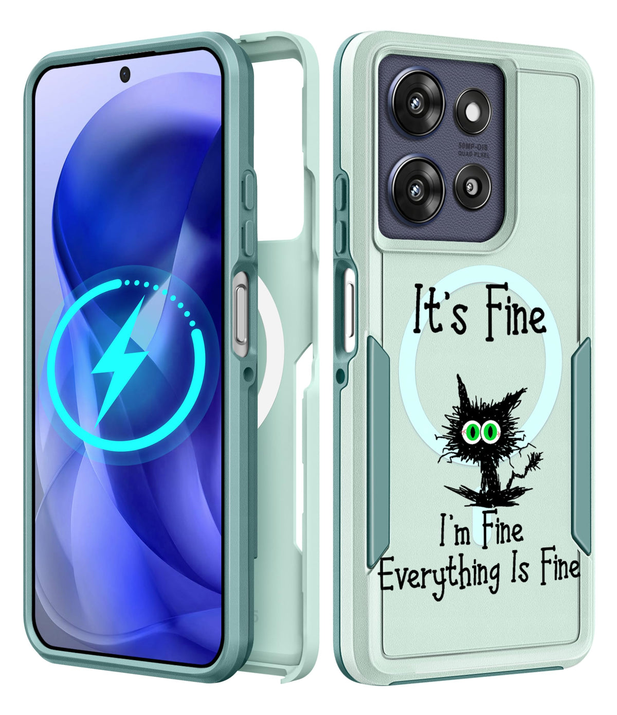 Lisevofor Moto G Power 2025 Case - For Motorola Moto G Play 2025 Case Compatible With Magsafe Women Cute Girls Magnetic Protecti