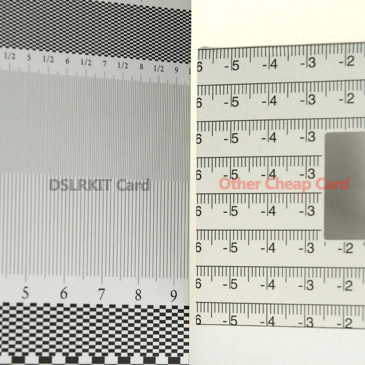 Lens Focus Calibration Tool, Alignment Ruler Folding Card (Pack of 2)
