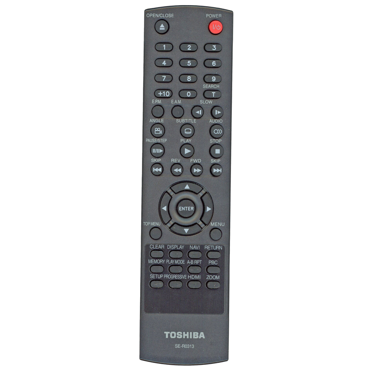 Toshiba SER0313 DVD Video Player Remote Control - AH700497