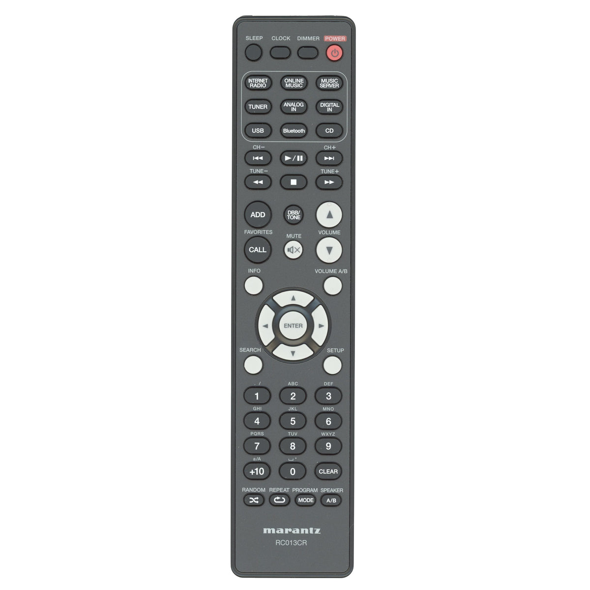 Marantz RC013CR Receiver Remote Control