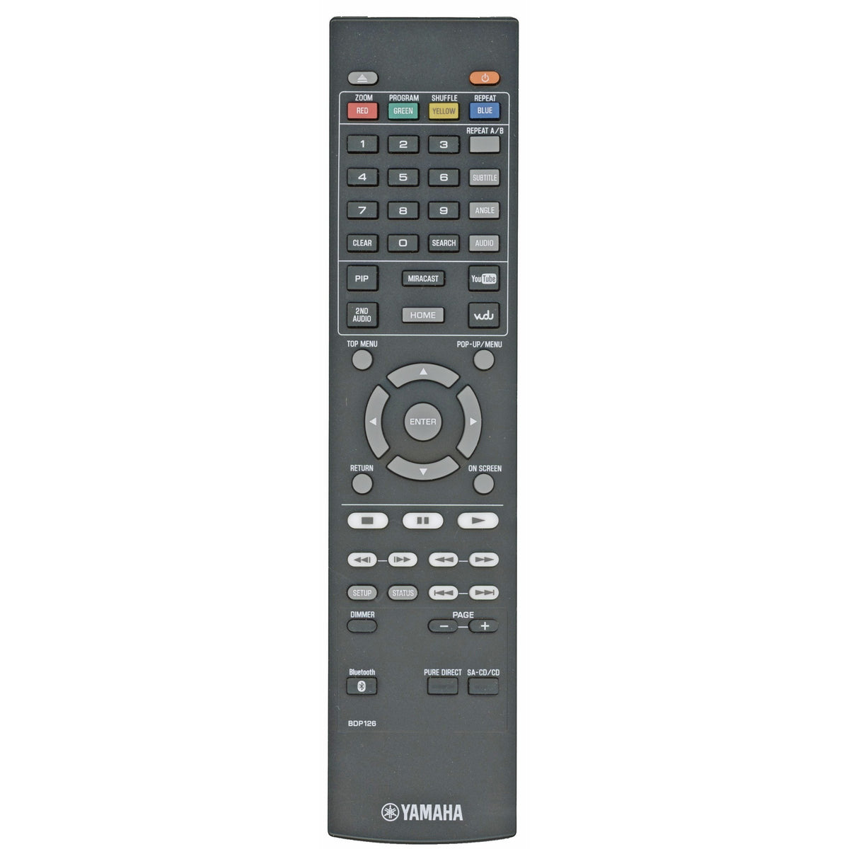 Yamaha BDP126 DVD Remote Control