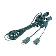 Novelty Lights 10 Foot C9 Outdoor String Light Christmas Stringer - Patio String Lights - Intermediate Base (C9/E17) - 12" Spacing - Green Wire