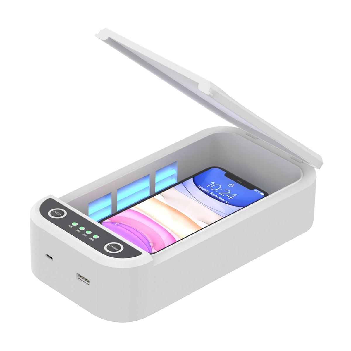 Extra Large UV Sanitizer Box w/USB Charging Port