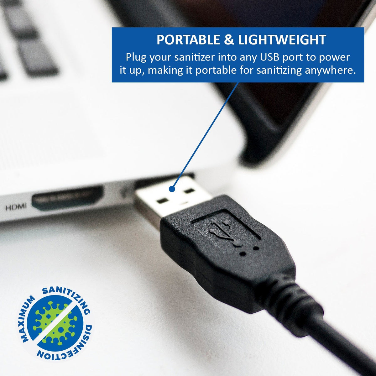 Extra Large UV Sanitizer Box w/USB Charging Port