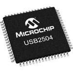 Microchip Technology USB2504-JT Low/Full/High Speed Compatible 4 Port Hub - USB 2.0-1.8V/3.3V - 64-Pin TQFP - Tray (5 Item/s)