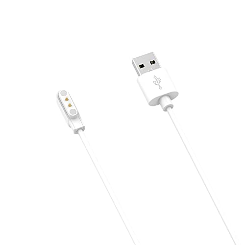 Compatible TOZO S2 Charger, Magnetic USB Charging Cable Replacement for TOZO S2 1.69 Smartwatch (White)