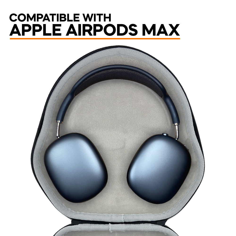 CentralSound Hard Cover Carrying Case for Apple AirPods Max Headphones Black