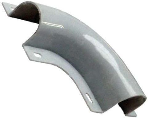 Electriduct 1.5" Plastic Flanged Wire Guard Cable Raceway 90° Turn/Elbow - White