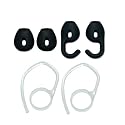 Miayaya Eargels Ear Loops Tips for Jabra Stealth UC Bluetooth Silicone Ear Pieces Compatible for Jabra Talk 45 Bluetooth Headset Accessory Pack Clips