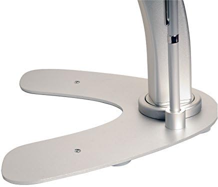 Dual Kiosk Stand- CTA Aluminum Stand with Locking Case and Cable. 360-Degree Rotating Base. Enclosure Designed for iPad mini Generations 1-5 with Access to all Ports and Buttons, Silver (PAD-ASKM)