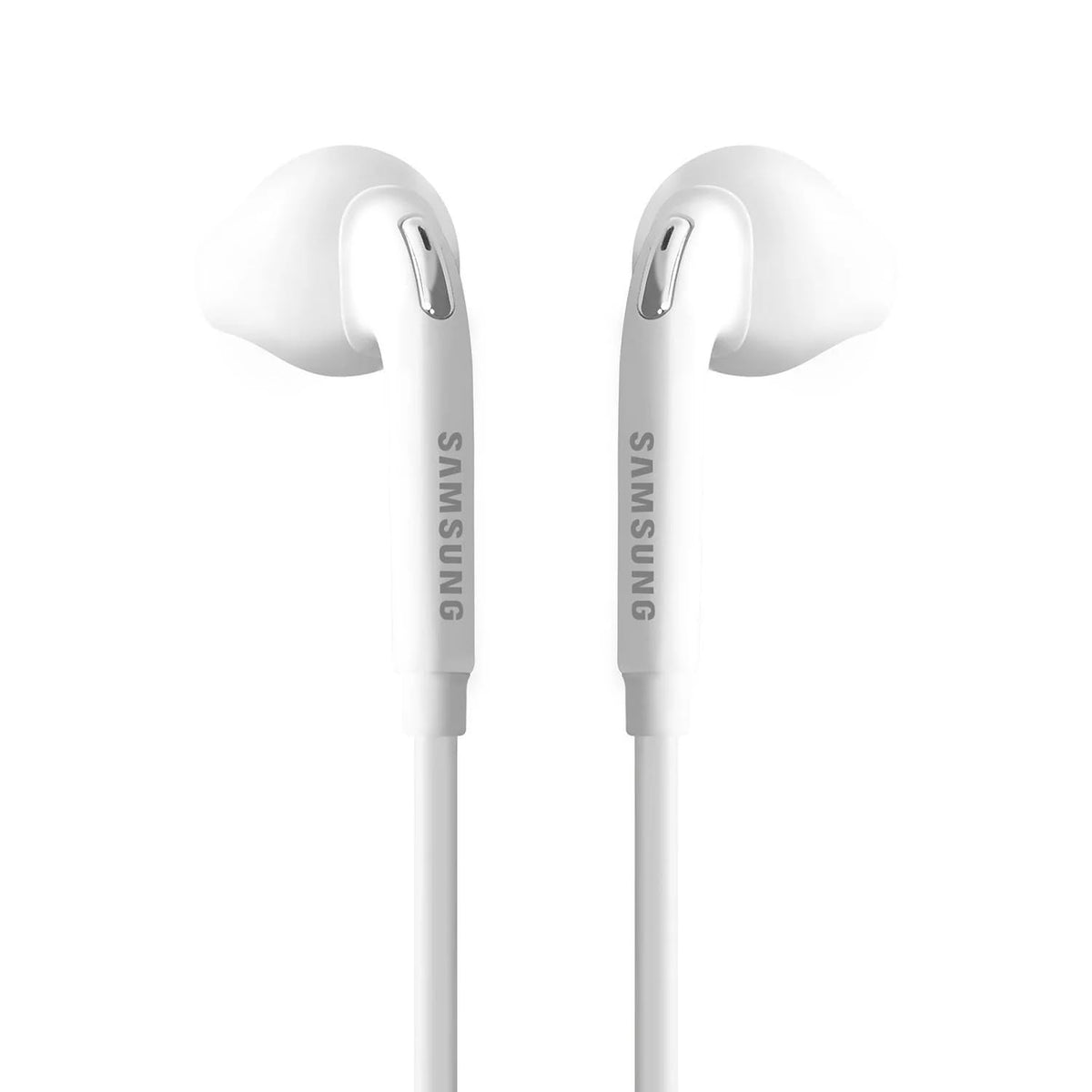 SAMSUNG (2 Pack) OEM Wired 3.5mm White Headset with Microphone, Volume Control, and Call Answer End Button [EO-EG920BW] for SAMSUNG Galaxy S6 Edge+