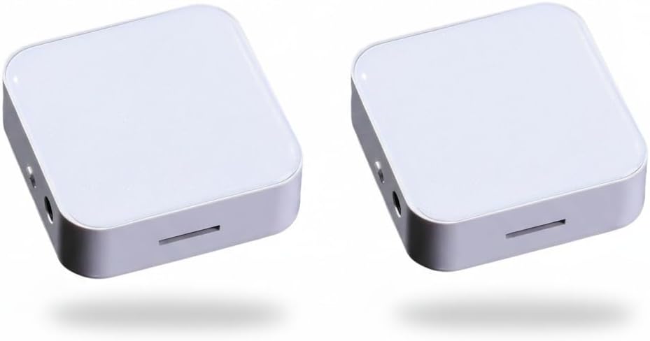 GizmoGlee 2 Pack MP3 4GB 500+ $3, Player Screen-Free Portable with Headphones & Speaker, Card Songs, HD Resin Panel