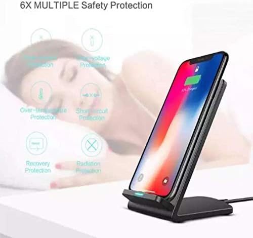 BoxWave Wireless QuickCharge Stand for Chuwi HiPad Max, 10W, No Cord; Charge Your Phone with Ease! Jet Black