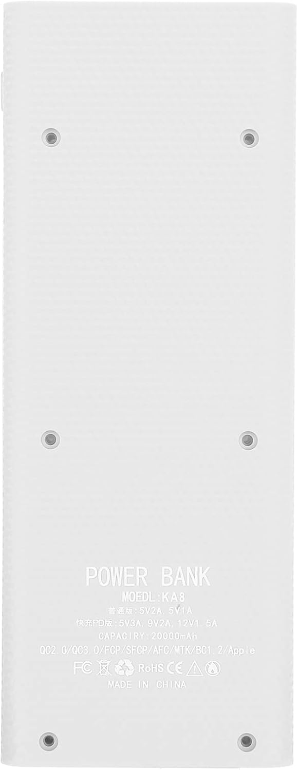 Cuifati Power Bank Kit, Lightweight 8 x Battery Storage Box, DIY Portable Power Bank Accessory, White