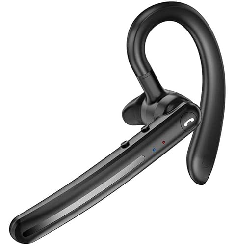 Wireless Earphone Ear-Hook Headphone Boom Mic Compatible with Samsung Galaxy A73/A72/A71 5G, Handsfree Single Headset Over The Ear Earbud