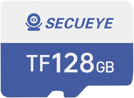 SECUEYE 128GB TF Memory Card Class 10 for Security Camera, Dash Cam, High Speed Reading/Writing