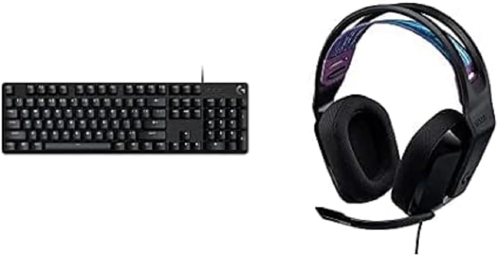 Logitech G413 SE Full-Size Mechanical Gaming Keyboard + G335 Wired Gaming Headset - Black