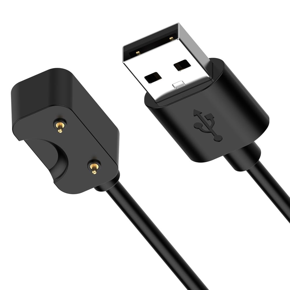 [2-Pack] Samsung Galaxy Fit 3 Charger Cable, Magnetic USB A Replacement Charging Cable Dock, 3.3FT/100cm (Black)
