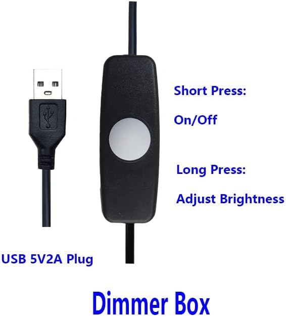 Light Microscope LED Ring Illuminator, USB Adjustable LED Ring Light for Monocular, Binocular, Trinocular Microscopes