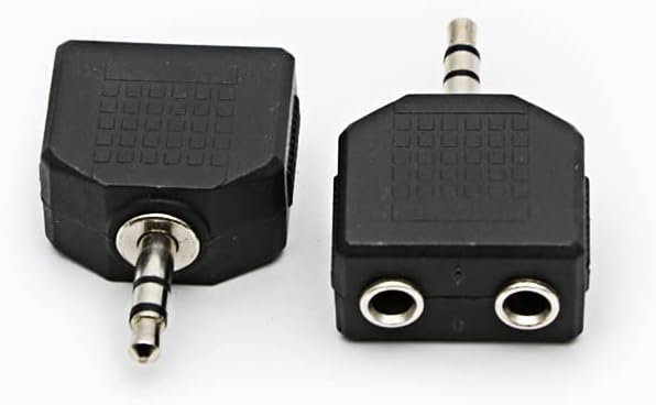 3.5mm Headphone Y Splitter, Gold Plated 3.5mm 1/8 inch Male to Dual Female Stereo Jack Adapter Converter,3-Pack