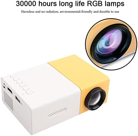 Mini LED Projector, Portable Private Home Theater Projector, 1080P HD Indoor & Outdoor Multi-Function Travel Projector