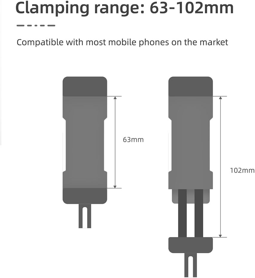Fergio OSMO Pocket 3 Front Phone Mount Accessories, 1/4” Thread Screw, Used with Tripod and Expansion Mount