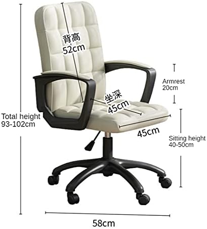 Office Chair Gaming Chair Computer Chair Computer Chair Home Furniture Gaming Chair Office Footrest Modern Simplicity Relaxing Office Chairs PU Fabric Computer Armchair (Color : Rosso)