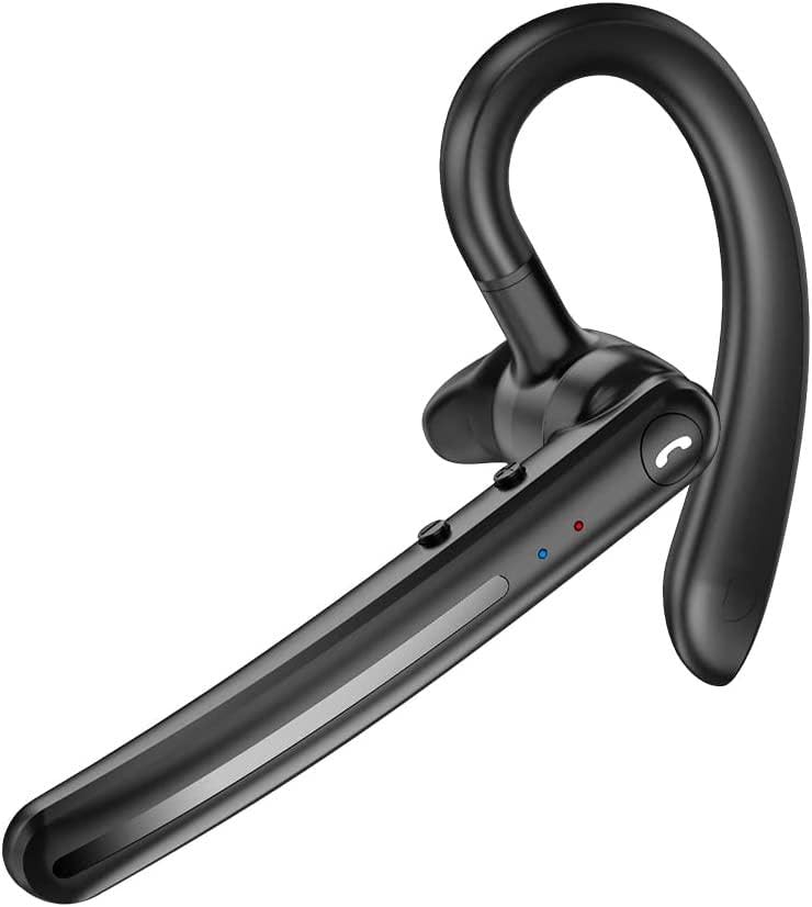Wireless Earphone Ear-Hook Headphone Boom Mic Compatible with Samsung Galaxy A73/A72/A71 5G, Handsfree Single Headset Over The Ear Earbud