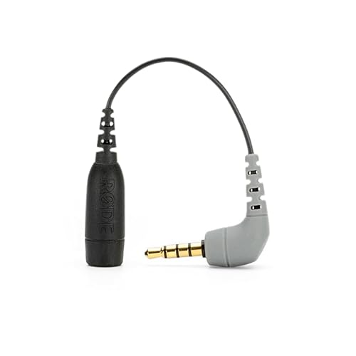 Rode SC4 3.5mm TRS to TRRS Microphone Cable Adaptor, 3 Inches