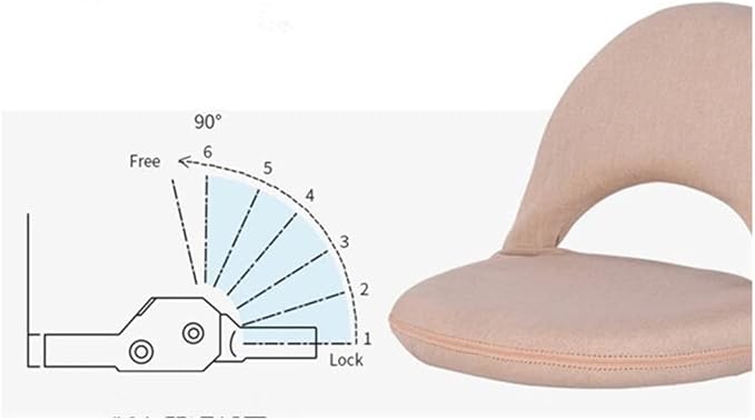 Office Chair Gaming Chair Computer Chair Padded Floor Chair with Adjustable Backrest Living Room Furniture Leisure Chair for Meditation Tv Watching