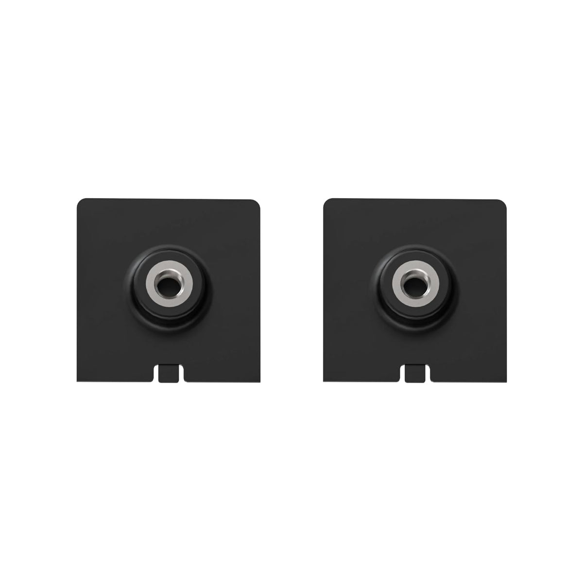 Holicfun 1/4 Inch Threaded Mount Adapter For Ring Solar Panel - 2 Pack, Black